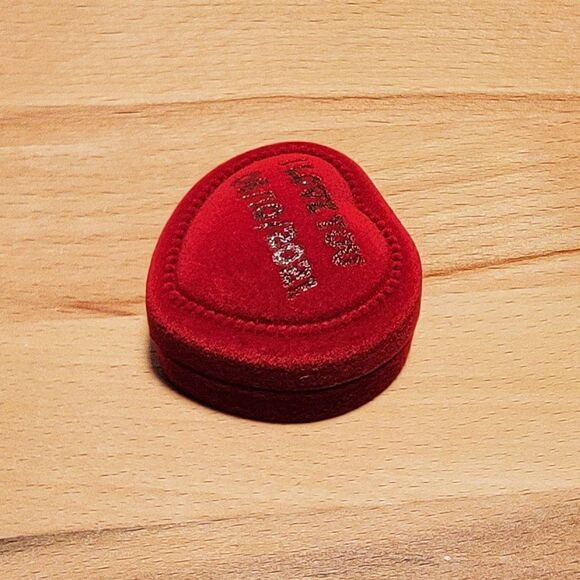 Personalized Heart Ring Box - Custom Engraved Ring Box - Handwriting Ring Box - Picture 3 of 6